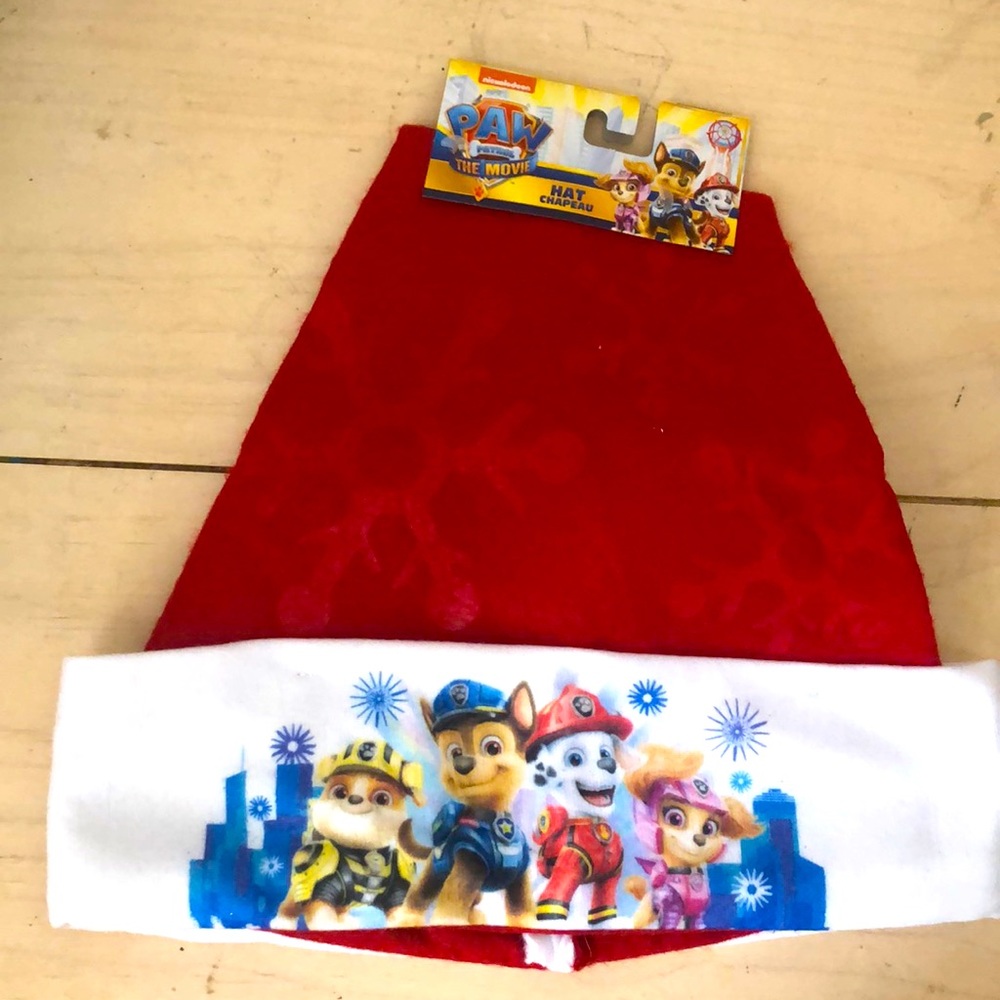 Paw Patrol Santa Claus red hat